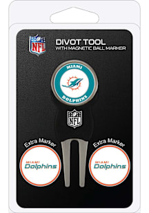 Miami Dolphins 3 Pack Ball Marker Divot Tool