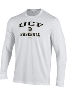 Under Armour UCF Knights White Baseball Performance Long Sleeve T Shirt