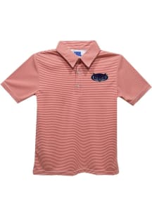 Vive La Fete Florida Atlantic Owls Youth Red Pencil Stripe Short Sleeve Polo Shirt