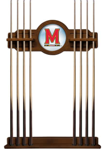 Brown Maryland Terrapins Solid Wood Cue Rack Pool Cue