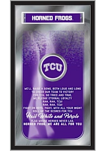 TCU Horned Frogs Fight Song Hanging Back Bar Mirror