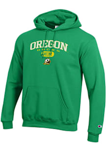 Champion Oregon Ducks Mens Green Pill Box Mom Powerblend Long Sleeve Hoodie