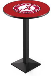 Alabama Crimson Tide Script Square Base Pub Table