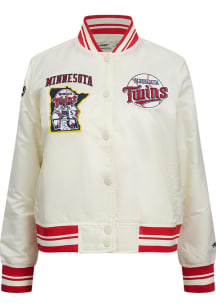 Pro Standard Minnesota Twins Mens White Retro Classic Light Weight Jacket