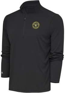 Antigua Pittsburgh Riverhounds SC Mens Dark Grey Tribute Long Sleeve Qtr Zip Pullover