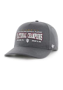47 Indiana Hoosiers 2026 National Champs Event Hitch Adjustable Hat - Graphite