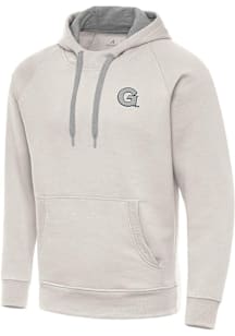Antigua Georgetown Hoyas Mens White Victory Long Sleeve Hoodie
