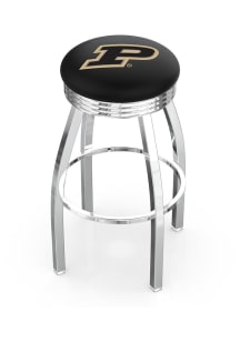 Purdue Boilermakers 3 Ring Chrome Seat Pub Stool
