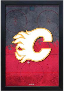 Calgary Flames Snap Frame LED Sign - Black