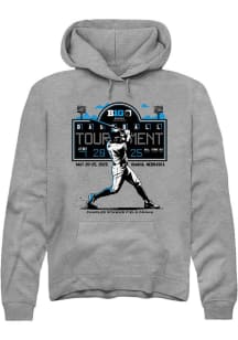 Mens Big Ten Graphite Rally 2025 Baseball Tournament Hooded Sweatshirt