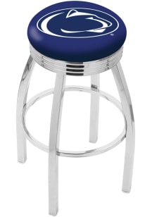 Penn State Nittany Lions 3 Ring Chrome Seat Pub Stool
