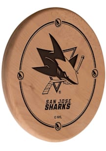 San Jose Sharks Laser Engraved Sign - Brown