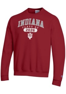 Mens Indiana Hoosiers Crimson Champion Class of 2026 Powerblend Crew Sweatshirt