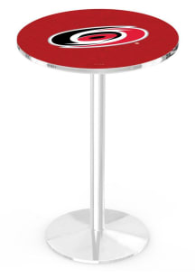 Carolina Hurricanes Chrome Round Base Pub Table