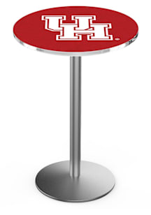 Houston Cougars Stainless Round Base Pub Table
