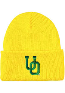 LogoFit Oregon Ducks North Pole Baby Knit Hat - Yellow