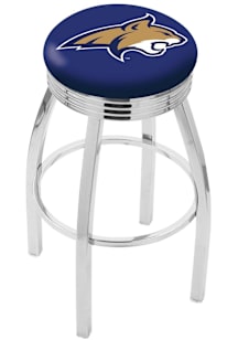 Montana State Bobcats 3 Ring Chrome Seat Pub Stool - Silver