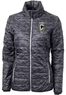 Cutter and Buck Columbus Crew Womens Black Rainier PrimaLoft Printed Filled Jacket
