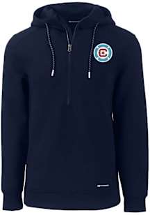 Cutter and Buck Chicago Fire Mens Navy Blue Roam Hood