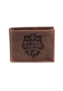 Indiana Hoosiers 2025 CFP National Champions Embossed Mens Bifold Wallet