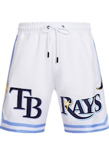 Pro Standard Tampa Bay Rays Mens White Classic Chenille Shorts
