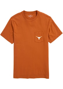 Vineyard Vines Texas Longhorns Burnt Orange Football Whale Short Sleeve T Shirt