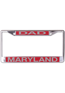 Maryland Terrapins Red  Dad License Plate Frame