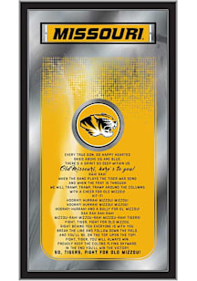 Missouri Tigers Fight Song Hanging Back Bar Mirror