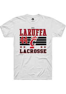 Ava LaRuffa Cincinnati Bearcats White NIL Striped Short Sleeve Player T Shirt