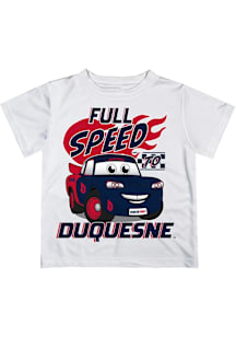 Vive La Fete Duquesne Dukes Youth White Full Speed Short Sleeve T-Shirt