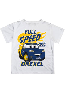Toddler Drexel Dragons White Vive La Fete Full Speed Short Sleeve T-Shirt