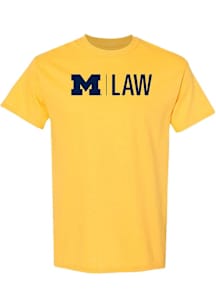 Michigan Wolverines Yellow Law Short Sleeve T Shirt