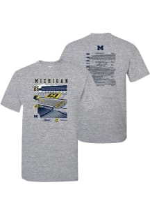 Michigan Wolverines 2025 Football Schedule Short Sleeve T Shirt - Grey