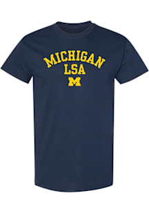 Michigan Wolverines Navy Blue (LSA) College of Literature, Science, and the Arts Short Sleeve T Sh..