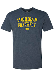 Michigan Wolverines Navy Blue College of Pharmacy Short Sleeve T Shirt