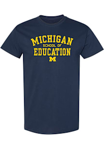 Michigan Wolverines Navy Blue Marsal Family School of Education Short Sleeve T Shirt