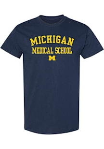 Michigan Wolverines Navy Blue Medical School Short Sleeve T Shirt