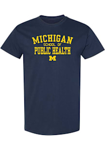 Michigan Wolverines Navy Blue School of Public Health Short Sleeve T Shirt