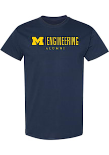 Michigan Wolverines Navy Blue Engineering Alumni Short Sleeve T Shirt