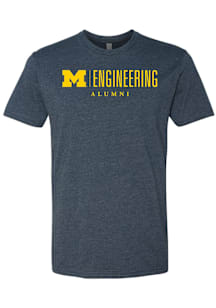 Michigan Wolverines Navy Blue Engineering Alumni Short Sleeve T Shirt