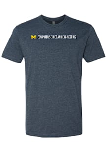 Michigan Wolverines Navy Blue Computer Science and Engineering Short Sleeve T Shirt