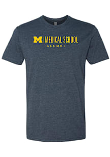 Michigan Wolverines Navy Blue Medical School Alumni Short Sleeve T Shirt