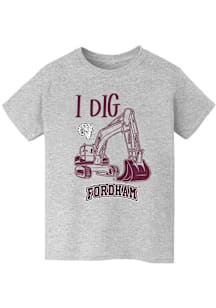 Vive La Fete Fordham Rams Youth Grey Excavator Short Sleeve T-Shirt