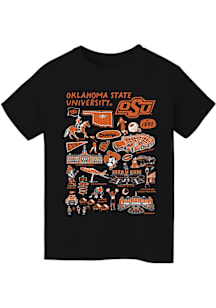 Vive La Fete Oklahoma State Cowboys Youth Black Impressions Short Sleeve T-Shirt