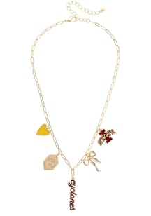 Iowa State Cyclones Paperclip Charm Necklace
