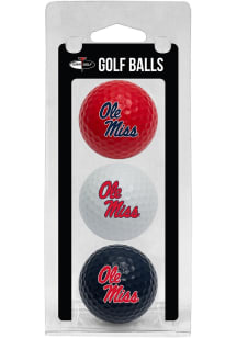 Ole Miss Rebels 3 Pack Golf Balls