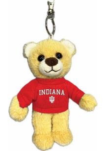 Crimson Indiana Hoosiers 4.5inch Fluffy Bear Keychain