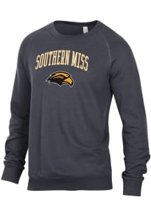 Alternative Apparel Southern Mississippi Golden Eagles Mens Black Champ Long Sleeve Fashion Swea..