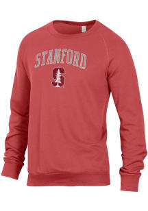 Alternative Apparel Stanford Cardinal Mens Red Champ Long Sleeve Fashion Sweatshirt