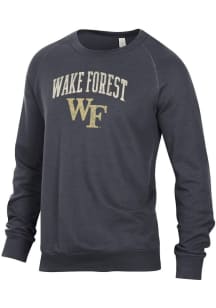 Alternative Apparel Wake Forest Demon Deacons Mens Black Champ Long Sleeve Fashion Sweatshirt